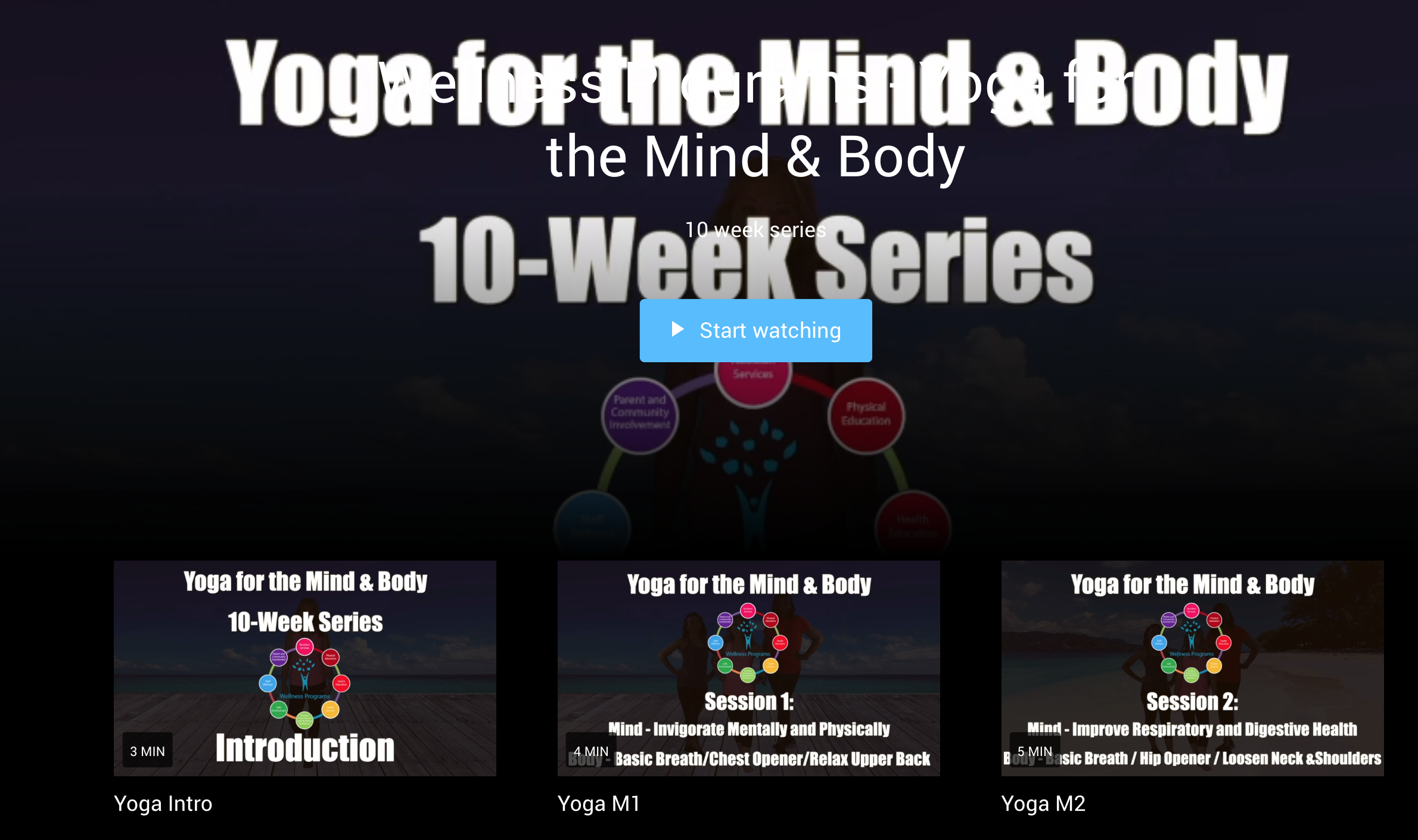 Yoga for the Mind & Body videos 